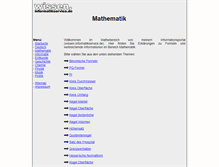 Tablet Screenshot of mathe.informatikservice.de